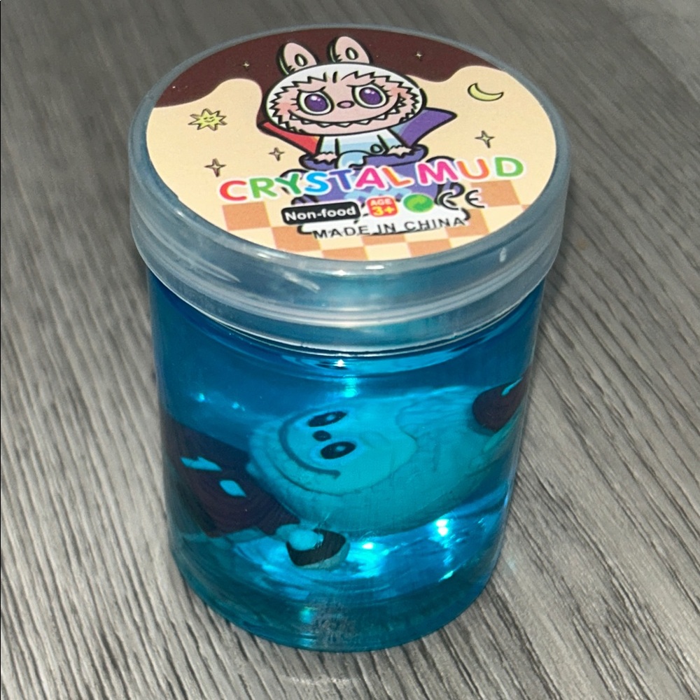 Labubu Blue Slime - " Crystal Mud" Kids Slime and Figurine NWT